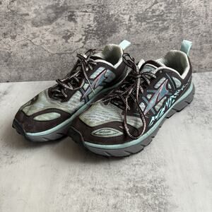 Altra Lone Peak 3.0 Womens Trail Running Shoes Brown Blue A2653-5 Size 7
